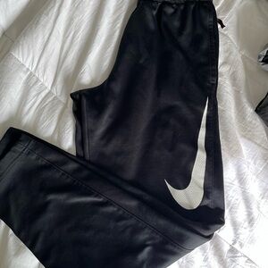 Nike Black Pants with White Swoosh